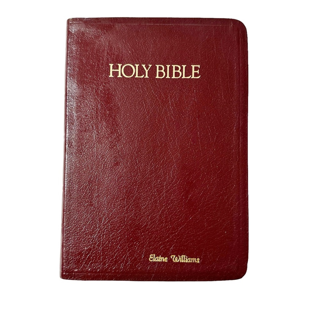 THOMAS NELSON King James Version Bonded Burgandy Leather Bible Giant Print